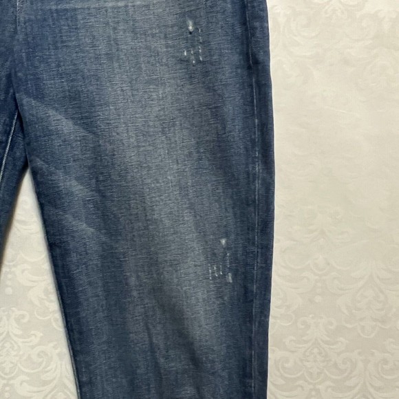 HUDSON Womens Jeans Size 28 Indigo ZOEEY HIGHRISE STRAIGHT CROP Denim Frayed Hem - Picture 4 of 16